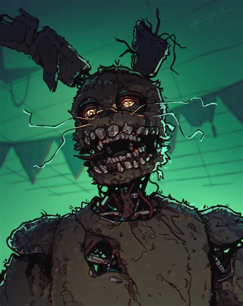 fanart springtrap|realistic springtrap art.